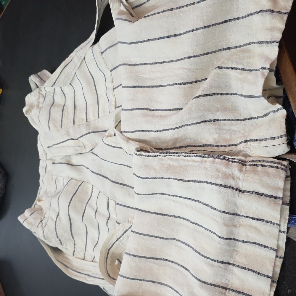 Halston Heritage Womens Linen Pants